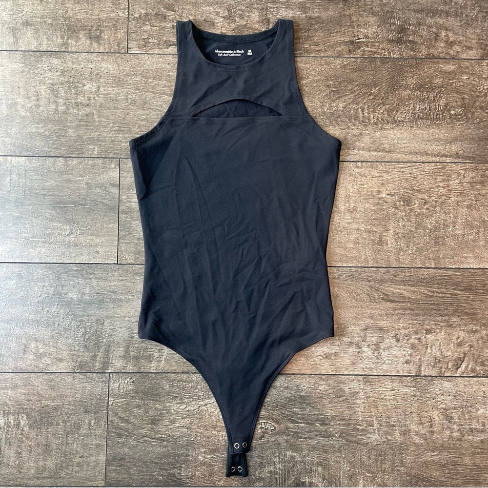 Black cutout bodysuit